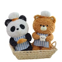 Nouvelle série de poupées en peluche transfrontalière Panda Éléphant Ours Koala, rembourrées en coton PP, grand oreiller, poupée en tissu, 0-24 mois