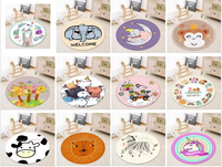 Washable Custom Kids Carpet Play Rug Non Slip Floor Kids Area Rugs for Kids Children Carpet