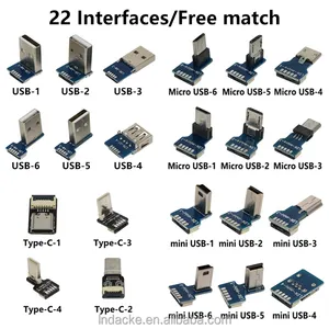 USB 남성 굽힘 마이크로 USB 남성 굽힘 FPC 유연한 케이블 PCB A2 R1 어댑터 용 USB AM/AM 충전 데이터 전송 케이블