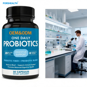 Fabrication sous contrat de poudre/capsules/comprimés probiotiques à haute concentration en UFC pour adultes, favorisant la flore intestinale et la fonction du système immunitaire, certifié ISO - Product Image 1