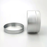 Boîtes métalliques de 80g pour bougies, personnalisées, multicolores, de luxe, en aluminium, peintes par pulvérisation, sérigraphiées, en matériaux recyclés, marque OEM