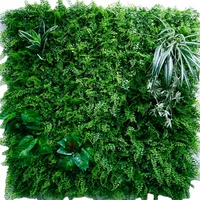 Panneau mural vert pour décoration intérieure et extérieure, herbe artificielle, jardin vertical, imperméable, résistant aux UV, 100% matériau PE