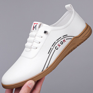 Chaussures de course décontractées pour hommes de qualité supérieure, confortables, en cuir PU respirant, antidérapantes, pour le bureau, usage quotidien, printemps-hiver, semelle en caoutchouc - Product Image 2