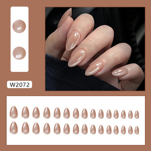 Neissry Faux Ongles à Presser Faits Main, Effet Œil de Chat, Gel Souple, Forme Amande Courte, pour Enfants, avec Boîte de Rangement, Vente en Gros, Prix Usine pour Salons - Product Image 3