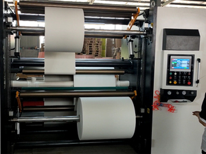 Hoogprecisie papierrol snij- en opwindmachine voor folie-gecoat papier, bekerfanprint en inline flexo verwerking - Product Image 2