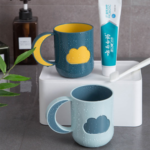 Cartoon Toothbrush <b>Cup</b> With Cloud Design For Home Use - Product Image 1