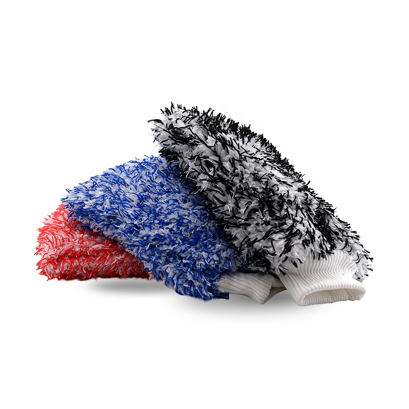 Корейская супермягкая митенка из микрофибры для мытья автомобиля/длинный ворс/1000 г/см/без царапин/20 мм шерсть с высоким ворсом из микрофибры для очистки