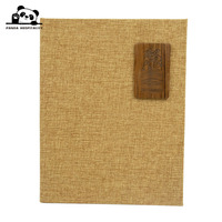 Porte-menu en similicuir texturé avec reliure à vis intérieure format A4, logo personnalisé, pour restaurant, hôtel
