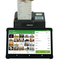 Terminal POS Android de 11 Pulgadas con Impresora Térmica de 80 mm Compatible con la Aplicación Loyverse POS para Comercio Minorista y Restaurantes