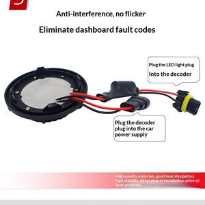 Applicable aux phares LED 12V Compass 20/24, faisceau haut/bas, décodeur spécial, installation non destructive - Product Image 6
