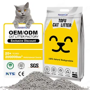 ส่วนลดขายส่งขนาดใหญ่ Catlitter Kitty ถ่านกัมมันต์ Flushable จับตัวเป็นก้อนเต้าหู้ทรายแมว