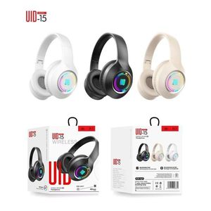 Casco Bluetooth Wireless Headset Over Ear Noise Cancelling With Led <b>Light</b> For <b>Gaming</b> And Music - Product Image 1
