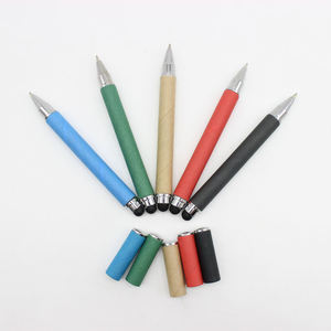 2 in 1 Multifunctional Click Touch Screen Capacitive Pen <b>Cardboard</b> Pen Custom <b>Rolling</b> Paper Pen with Logo - Product Image 3