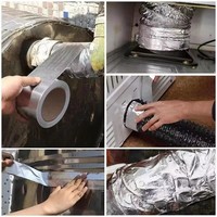 Ruban adhésif en aluminium PET haute résistance sensible à la pression de 30 microns pour l'étanchéité des conduits HVAC industriels et la réparation des congélateurs