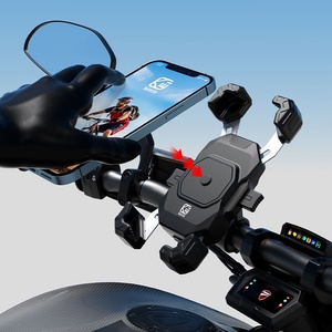Support de téléphone pour <span class=keywords><strong>vélo</strong></span> Kewig à rotation à 360 degrés, utilisation d'une seule main, libération en une seconde, support de téléphone pour extérieur, accessoires de moto - Product Image 2