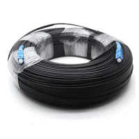Cable de Fibra Óptica para Exteriores de 100 m, Conector LC SC, Cable de Conexión de Fibra Óptica