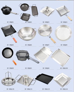 Cuiseur à légumes antiadhésif de panier de grillade de BBQ avec la poignée démontable - Product Image 3