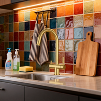Robinet de cuisine 3-en-1 en acier inoxydable 304 et laiton antique avec filtre à eau, mitigeur chaud et froid, rotation à 360° °   Swivel