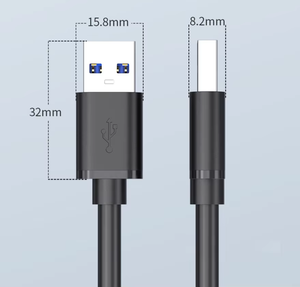 สายเคเบิล USB3.0 แบบ A-Male to A-Male ความเร็วสูง สีดำ รองรับการถ่ายโอนข้อมูล SuperSpeed 5Gbps พร้อมหัวต่อชุบทอง - Product Image 6