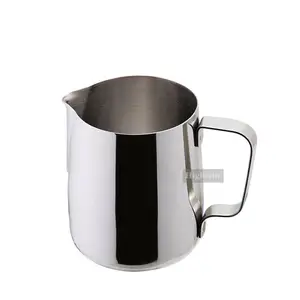 Highwin Factory Commercial High Quality Stainless Steel Pitcher Cow Shape Milk Jug with Scale