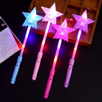 Nouvelle Baguette Magique Lumineuse Pentagramme Évidée pour Adolescents – Accessoire de Fête Scintillant