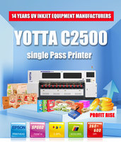 Yotta C2500 2.5m Carton ondulé grand format 360*600dpi Machine d'impression numérique Imprimante à jet d'encre