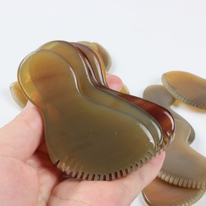 Pemijat wajah alami pelat Gua Sha tubuh untuk perawatan akupunktur tradisional alat pijat rambut Spa rambut Gua Sha - Product Image 2