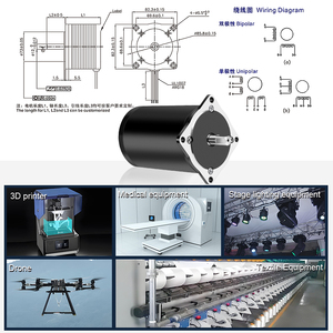 RB nema34 Máy chạy bộ động cơ <span class=keywords><strong>DC</strong></span> Worm Gear <span class=keywords><strong>Motor</strong></span> với 1.8 Độ chính xác cao tốc độ cao động cơ bước cho tự động - Product Image 3