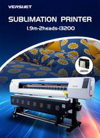 Imprimante à sublimation Versijet 1,8 m avec 2 têtes d'impression I3200, machine d'impression textile rouleau à rouleau, prix direct usine