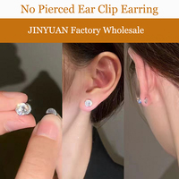 Boucles d'oreilles magnétiques sans perçage pour femmes, en acier inoxydable, avec zircon, à bas prix et de haute qualité, pour hommes et femmes