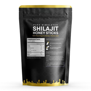 Shilajit <span class=keywords><strong>Himalaya</strong></span> Honing Minerale Orale Vloeistof - Rauwe Biologische Honing + Fulvinezuur Gezondheidssupplement voor Volwassenen 10 Sachets - Product Image 2