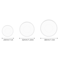 1000 pièces/paquet 18/24/28/32/38mm joyeux planificateur disques de reliure anneaux Super clair PC disques pour Journal journal couverture matériel plastique