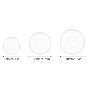 1000 pz/pacco 18/24/28/32/38mm dischi di rilegatura felice Planner anelli Super trasparente per dischi PC per diario diario in materiale plastico - Product Image 5