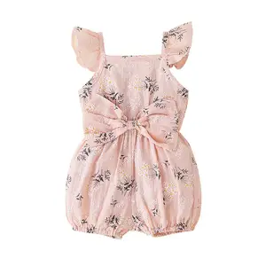 Changyi Hongbo 2023 Outfit Wholesale Baby Girls Clothing Sets Puffy Sleeve Smocked Children Little Girls Outfits Clothing