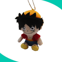 Porte-clés en peluche anime japonais personnalisé, doux et rembourré, conception OEM d'usine en gros