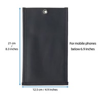 Étui de protection anti-photo en cuir PU avec fermoir magnétique verrouillable, pochette pour téléphone portable, sac de téléphone portable anti-caméra pour l'extérieur