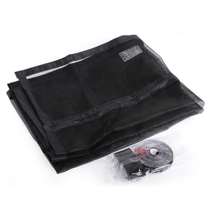 Moustiquaire magnétique en fibre de verre noire durable avec fixation auto-agrippante sans perçage pour rideau de séparation intérieur - Product Image 6