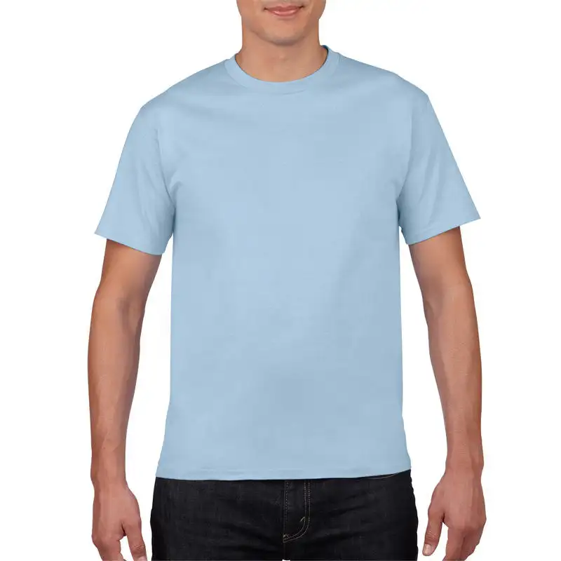 Hoge Kwaliteit Blanco Causale T-Shirt Katoen Gemengde Spandex Print Logo Knoop-Up V-Hals Eenvoudig