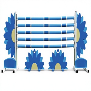 Supporti Professionali in Alluminio per <span class=keywords><strong>Salto</strong></span> <span class=keywords><strong>Ostacoli</strong></span> Equestri - Telai Regolabili per Allenamento, <span class=keywords><strong>Ostacoli</strong></span> Durevoli per Club Equestri - Product Image 1