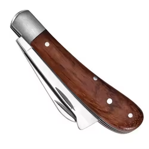 Couteau de greffage de poche d'extérieur en acier inoxydable 3CR13, outil de taille pour jardinage et bonsaï, couteau à lame fixe de qualité DIY, personnalisable OEM - Product Image 2