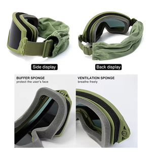 Occhiali Tattici Personalizzati ANSI Z87 EN166 Protezione UV400 Occhiali Balistici per Tiro Caccia Escursionismo Occhiali di Sicurezza Occhiali Sportivi - Product Image 5