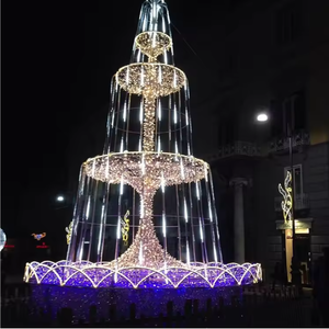 Grande Fontaine Lumineuse 3D à LED, Motif IP65, Couleurs Personnalisables pour Affichages Commerciaux Extérieurs <span class=keywords><strong>de</strong></span> <span class=keywords><strong>Noël</strong></span> et <span class=keywords><strong>de</strong></span> Fêtes - Product Image 6