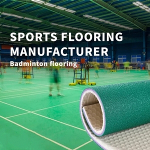 Suelo Deportivo de PVC para Interiores, Resistente al Desgaste y Antideslizante, para Tenis de Mesa, Bádminton y Baloncesto - Product Image 4