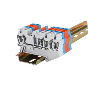 Top Quality Made In China Din Rail Connecting Device 10 Feed Through Terminal Block 2.5 Stmm Grey