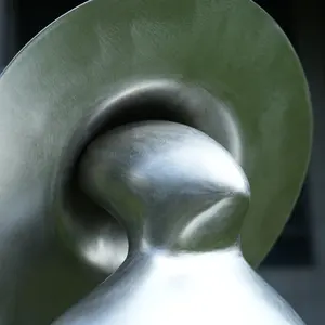 उच्च गुणवत्ता वाले आधुनिक आउटडोर सजावटी धातु शिल्प कला अमूर्त डिजाइनर महान चीनी कवि स्टेनलेस स्टील राज्य मूर्तिकला