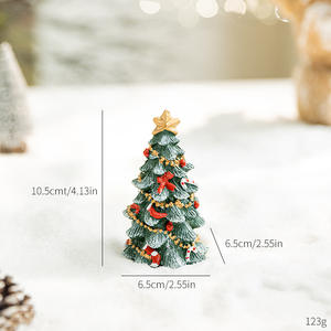 Resin Mini <b>Christmas</b> <b>Tree</b> Ornament Desktop Small House Decoration <b>Christmas</b> Gift or Holiday Decor Factory Wholesale - Product Image 6