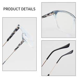 Montura de gafas Tr90 Cat Eye 54-18-140, gafas ópticas unisex con montura completa antiluz azul para uso en computadora - Product Image 3