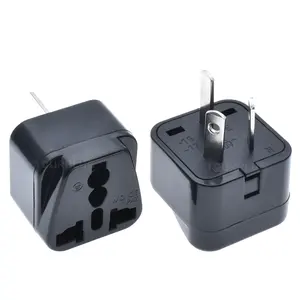 GB Universal Travel Plug Adapter Converter Insulated function socket 2 Flat Pin Plug AC Power Charger