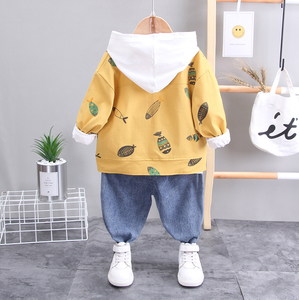 Ventes chaudes, nouvelle collection de vêtements pour enfants, ensembles de vêtements pour enfants, manteaux pour enfants et jeans pour garçons, ensemble 3 pièces - Product Image 4