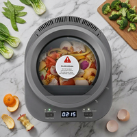 CLEESINK Triturador de Residuos Orgánicos Eléctrico de 3L y 500W, Máquina de Compostaje Silenciosa de 37dB, Acero Inoxidable, Uso Doméstico
